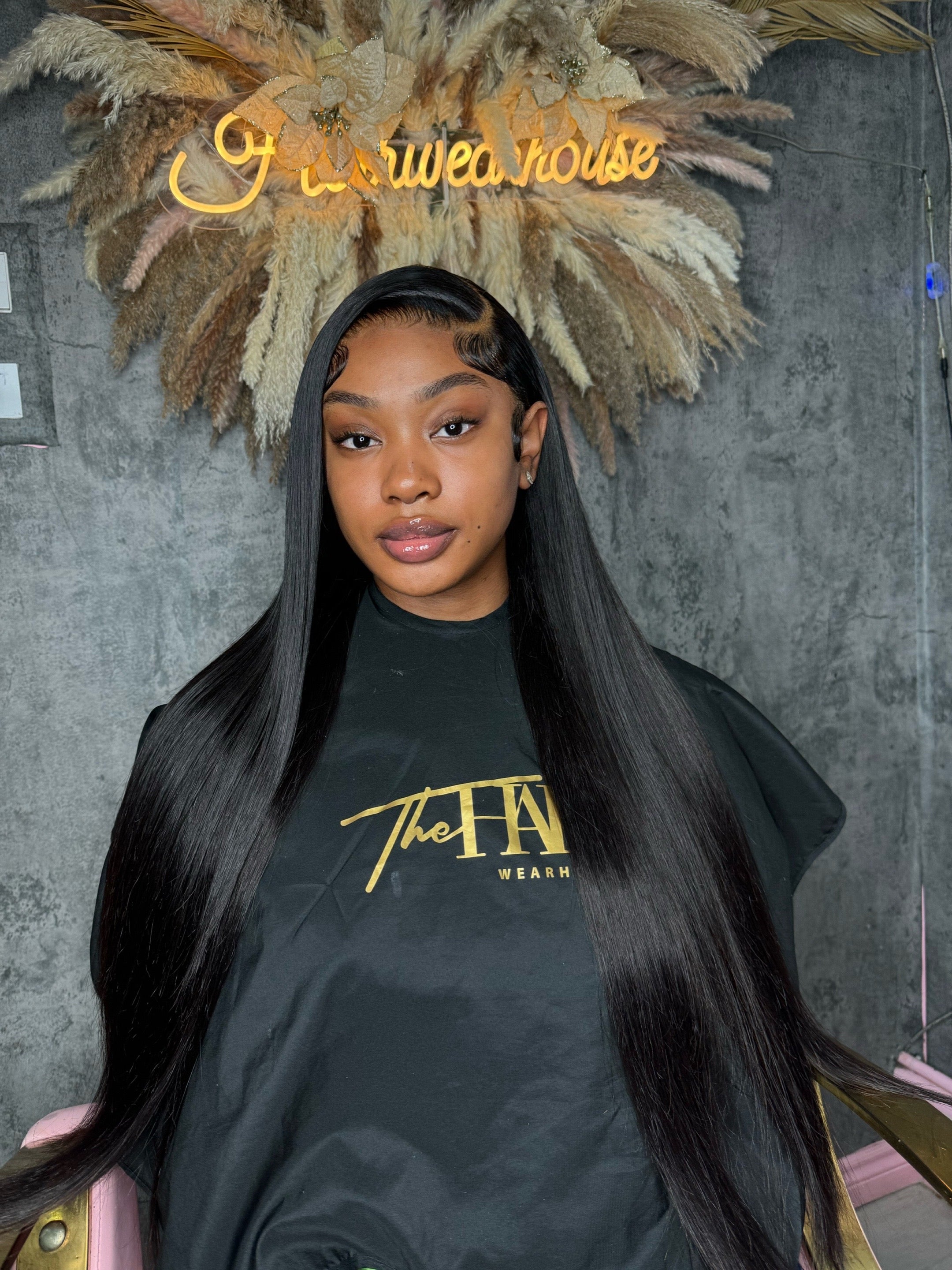 PROMO CODE: BOGO | 1B Natural Black Wig 32"-40"