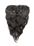 Raw Indian Natural Black Clip-In Hair Extensions