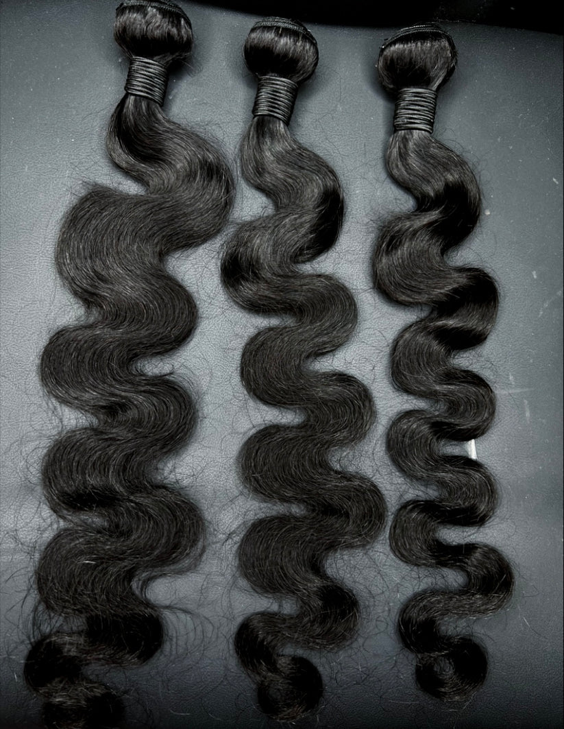 Brazilian 1B Natural Hair Bundles