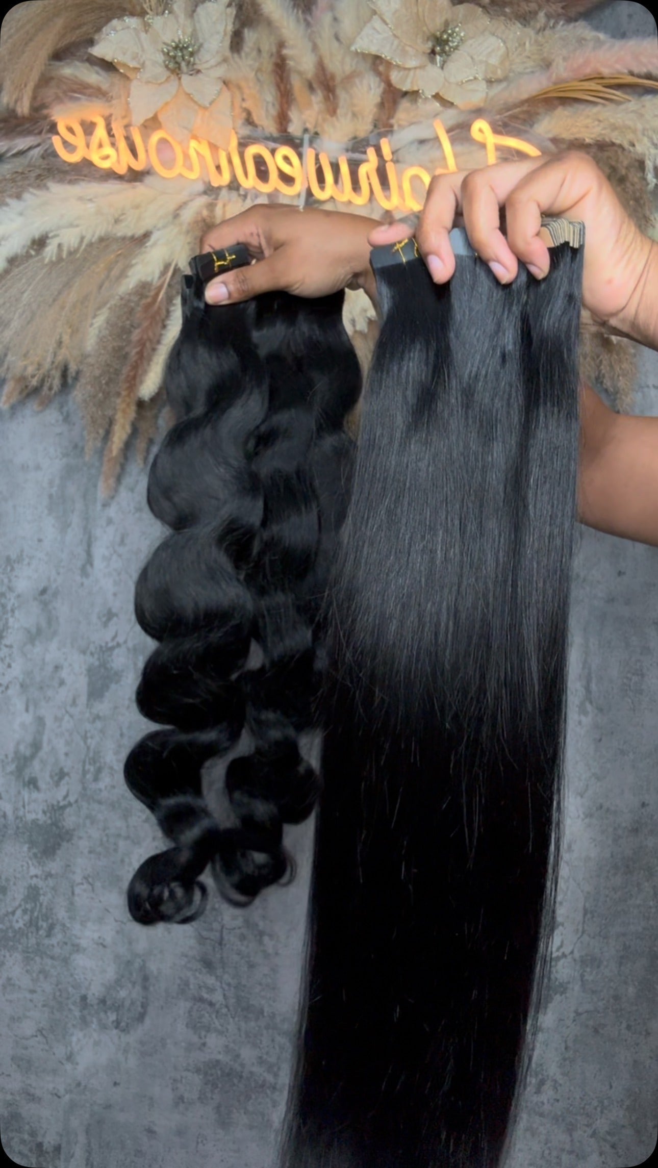 Pure Raw Human Hair Tape-In Extensions